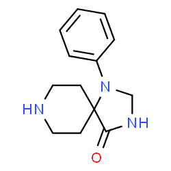 ChemSpider 2D Image | 1-PHENYL-1,3,8-TRIAZASPIRO[4.5]DECAN-4-ONE | C13H17N3O