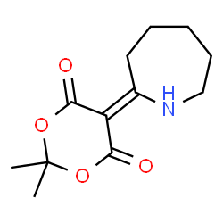ChemSpider 2D Image | 5-azepan-2-ylidene-2,2-dimethyl-1,3-dioxane-4,6-dione | C12H17NO4