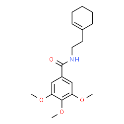 ChemSpider 2D Image | N-[2-(1-Cyclohexen-1-yl)ethyl]-3,4,5-trimethoxybenzamide | C18H25NO4