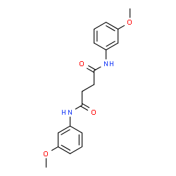 ChemSpider 2D Image | N,N'-Bis(3-methoxyphenyl)succinamide | C18H20N2O4