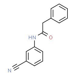 ChemSpider 2D Image | N-(3-Cyanophenyl)-2-phenylacetamide | C15H12N2O