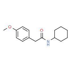 ChemSpider 2D Image | N-Cyclohexyl-4-methoxybenzeneacetamide | C15H21NO2