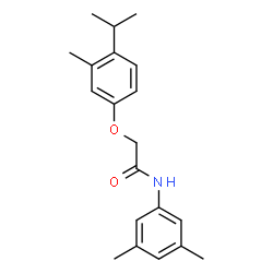ChemSpider 2D Image | N-(3,5-Dimethylphenyl)-2-(4-isopropyl-3-methylphenoxy)acetamide | C20H25NO2