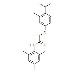 ChemSpider 2D Image | 2-(4-Isopropyl-3-methylphenoxy)-N-mesitylacetamide | C21H27NO2