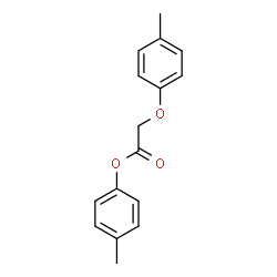 ChemSpider 2D Image | 4-Methylphenyl (4-methylphenoxy)acetate | C16H16O3