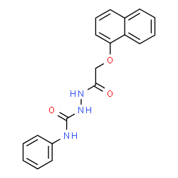 ChemSpider 2D Image | 2-[(1-Naphthyloxy)acetyl]-N-phenylhydrazinecarboxamide | C19H17N3O3