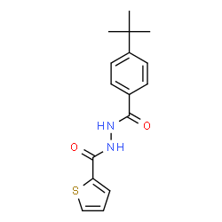 ChemSpider 2D Image | N'-(4-tert-Butylbenzoyl)thiophene-2-carbohydrazide | C16H18N2O2S