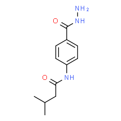 ChemSpider 2D Image | N-[4-(hydrazinecarbonyl)phenyl]-3-methylbutanamide | C12H17N3O2