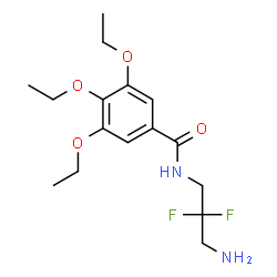ChemSpider 2D Image | N-(3-Amino-2,2-difluoropropyl)-3,4,5-triethoxybenzamide | C16H24F2N2O4
