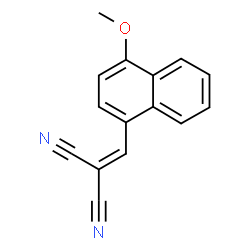 ChemSpider 2D Image | [(4-Methoxy-1-naphthyl)methylene]malononitrile | C15H10N2O