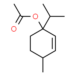 ChemSpider 2D Image | 1-Isopropyl-4-methyl-2-cyclohexen-1-yl acetate | C12H20O2