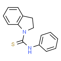 ChemSpider 2D Image | N-Phenyl-1-indolinecarbothioamide | C15H14N2S