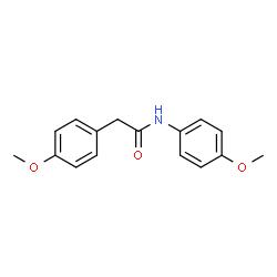 ChemSpider 2D Image | N,2-Bis(4-methoxyphenyl)acetamide | C16H17NO3