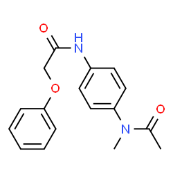 ChemSpider 2D Image | N-Methyl-N-{4-[(phenoxyacetyl)amino]phenyl}acetamide | C17H18N2O3