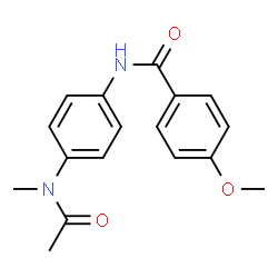 ChemSpider 2D Image | 4-METHOXY-N-[4-(N-METHYLACETAMIDO)PHENYL]BENZAMIDE | C17H18N2O3