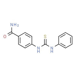 ChemSpider 2D Image | 4-[(Phenylcarbamothioyl)amino]benzamide | C14H13N3OS