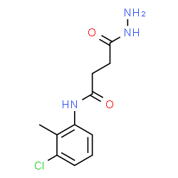 ChemSpider 2D Image | N-(3-Chloro-2-methylphenyl)-4-hydrazino-4-oxobutanamide | C11H14ClN3O2