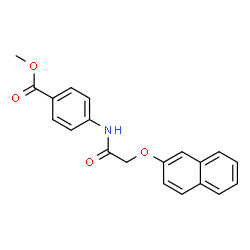 ChemSpider 2D Image | Methyl 4-{[(2-naphthyloxy)acetyl]amino}benzoate | C20H17NO4