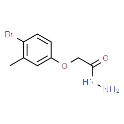ChemSpider 2D Image | 2-(4-Bromo-3-methylphenoxy)acetohydrazide | C9H11BrN2O2
