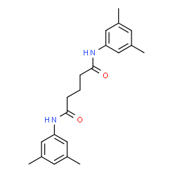 ChemSpider 2D Image | N,N'-Bis(3,5-dimethylphenyl)pentanediamide | C21H26N2O2