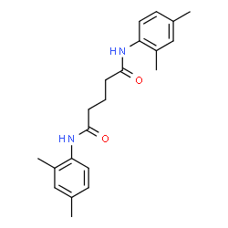 ChemSpider 2D Image | N,N'-Bis(2,4-dimethylphenyl)pentanediamide | C21H26N2O2