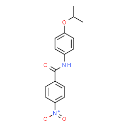 ChemSpider 2D Image | N-(4-Isopropoxyphenyl)-4-nitrobenzamide | C16H16N2O4