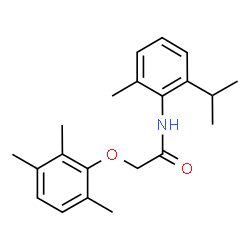 ChemSpider 2D Image | N-(2-Isopropyl-6-methylphenyl)-2-(2,3,6-trimethylphenoxy)acetamide | C21H27NO2