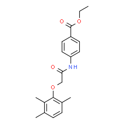 ChemSpider 2D Image | Ethyl 4-{[(2,3,6-trimethylphenoxy)acetyl]amino}benzoate | C20H23NO4