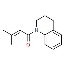 ChemSpider 2D Image | 1-(3,4-Dihydro-1(2H)-quinolinyl)-3-methyl-2-buten-1-one | C14H17NO