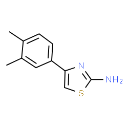ChemSpider 2D Image | 4-(3,4-DIMETHYL-PHENYL)-THIAZOL-2-YLAMINE | C11H12N2S