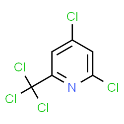 ChemSpider 2D Image | 2,4-Dichloro-6-(trichloromethyl)pyridine | C6H2Cl5N