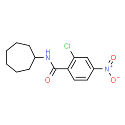 ChemSpider 2D Image | 2-Chloro-N-cycloheptyl-4-nitrobenzamide | C14H17ClN2O3