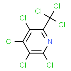 ChemSpider 2D Image | 2,3,4,5-Tetrachloro-6-(trichloromethyl)pyridine | C6Cl7N
