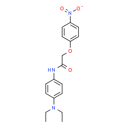 ChemSpider 2D Image | N-[4-(Diethylamino)phenyl]-2-(4-nitrophenoxy)acetamide | C18H21N3O4