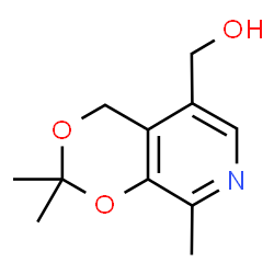 ChemSpider 2D Image | 2,2,8-Trimethyl-4H-1,3-dioxino(4,5-c)pyridine-5-methanol | C11H15NO3