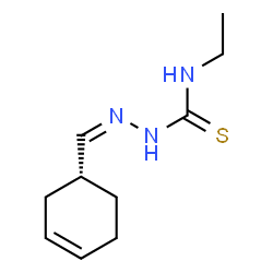 ChemSpider 2D Image | (2Z)-2-[(1R)-3-Cyclohexen-1-ylmethylene]-N-ethylhydrazinecarbothioamide | C10H17N3S