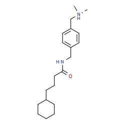 ChemSpider 2D Image | (4-{[(4-Cyclohexylbutanoyl)amino]methyl}phenyl)-N,N-dimethylmethanaminium | C20H33N2O