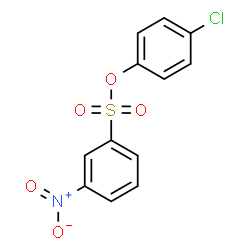 ChemSpider 2D Image | 4-Chlorophenyl 3-nitrobenzenesulfonate | C12H8ClNO5S