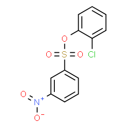 ChemSpider 2D Image | 2-Chlorophenyl 3-nitrobenzenesulfonate | C12H8ClNO5S