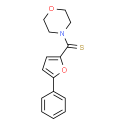 ChemSpider 2D Image | 4-Morpholinyl(5-phenyl-2-furyl)methanethione | C15H15NO2S
