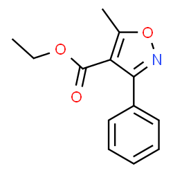 ChemSpider 2D Image | ethyl 5-methyl-3-phenylisoxazole-4-carboxylate | C13H13NO3