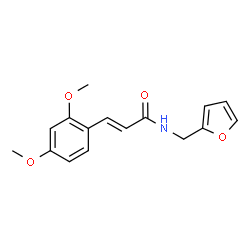 ChemSpider 2D Image | (2E)-3-(2,4-Dimethoxyphenyl)-N-(2-furylmethyl)acrylamide | C16H17NO4