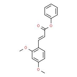 ChemSpider 2D Image | Phenyl (2E)-3-(2,4-dimethoxyphenyl)acrylate | C17H16O4