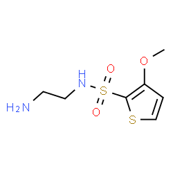 ChemSpider 2D Image | N-(2-Aminoethyl)-3-methoxy-2-thiophenesulfonamide | C7H12N2O3S2