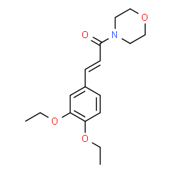 ChemSpider 2D Image | (2E)-3-(3,4-Diethoxyphenyl)-1-(4-morpholinyl)-2-propen-1-one | C17H23NO4