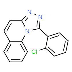ChemSpider 2D Image | 1-(2-Chlorophenyl)[1,2,4]triazolo[4,3-a]quinoline | C16H10ClN3