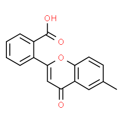 ChemSpider 2D Image | 2-(6-Methyl-4-oxo-4H-chromen-2-yl)benzoic acid | C17H12O4