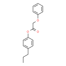 ChemSpider 2D Image | 4-Propylphenyl phenoxyacetate | C17H18O3
