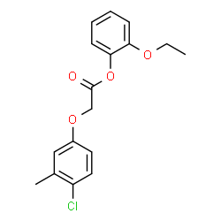 ChemSpider 2D Image | 2-Ethoxyphenyl (4-chloro-3-methylphenoxy)acetate | C17H17ClO4