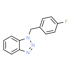 ChemSpider 2D Image | 1-(4-Fluorobenzyl)-1H-benzotriazole | C13H10FN3